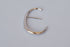 DYLAN Silver C Shape Stud Earrings